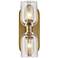 Alora Lucian E12 11-in Clear Crystal/Vintage Brass Wall Vanity