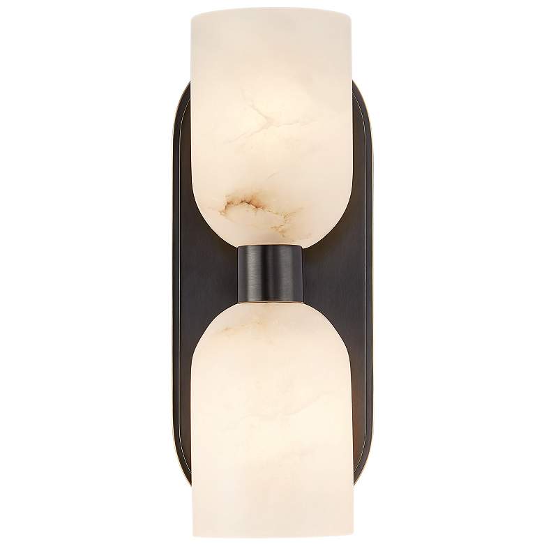 Image 1 Alora Lucian E12 11-in Urban Bronze/Alabaster Wall Vanity