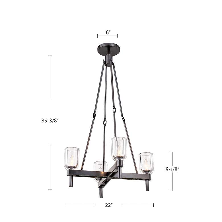 Image 7 Alora Lucian E12 22-in Vintage Brass/Alabaster Pendant more views