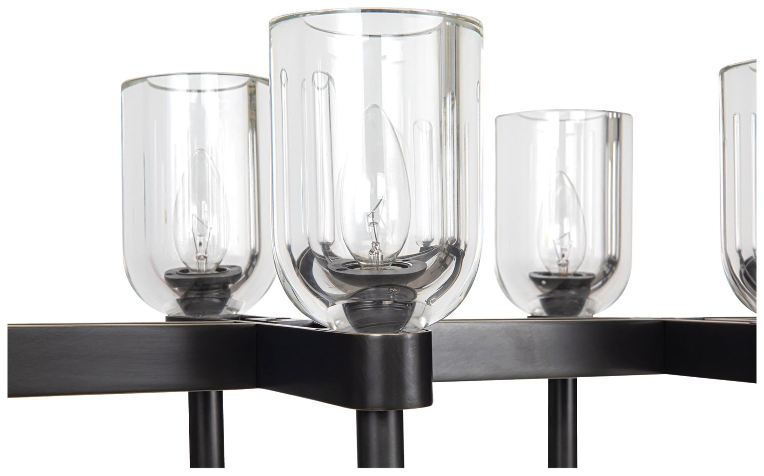 Image 2 Alora Lucian E12 52-in Clear Crystal/Urban Bronze Linear Pendant more views