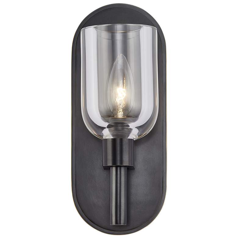 Image 1 Alora Lucian E12 9-in Clear Crystal/Urban Bronze Wall Vanity