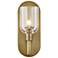 Alora Lucian E12 9-in Clear Crystal/Vintage Brass Wall Vanity