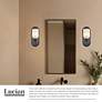 3_Alora Lucian E12 9-in Clear Crystal/Vintage Brass Wall Vanity more views