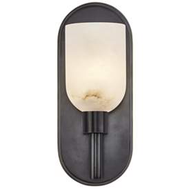 Image1 of Alora Lucian E12 9-in Urban Bronze/Alabaster Wall Vanity