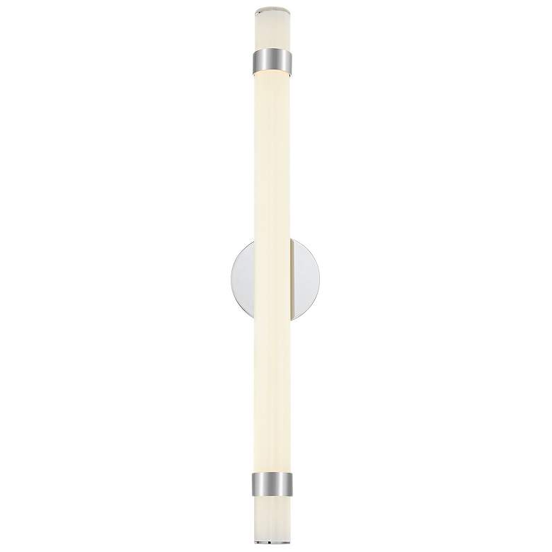 Image 1 Alora Madison LED 30-in Polished Nickel/Glossy Opal Wall Vanity