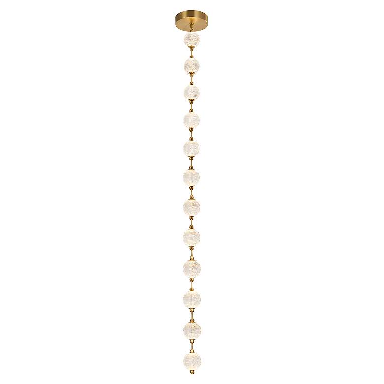 Image 2 Alora Marni LED 12 Head Natural Brass Pendant more views