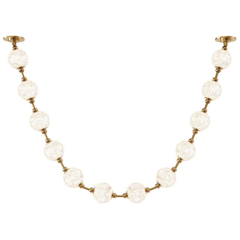 Image 1 Alora Marni LED 12 Head Natural Brass Pendant