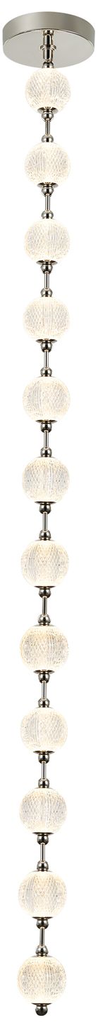 Image 2 Alora Marni LED 12 Head Polished Nickel Pendant more views