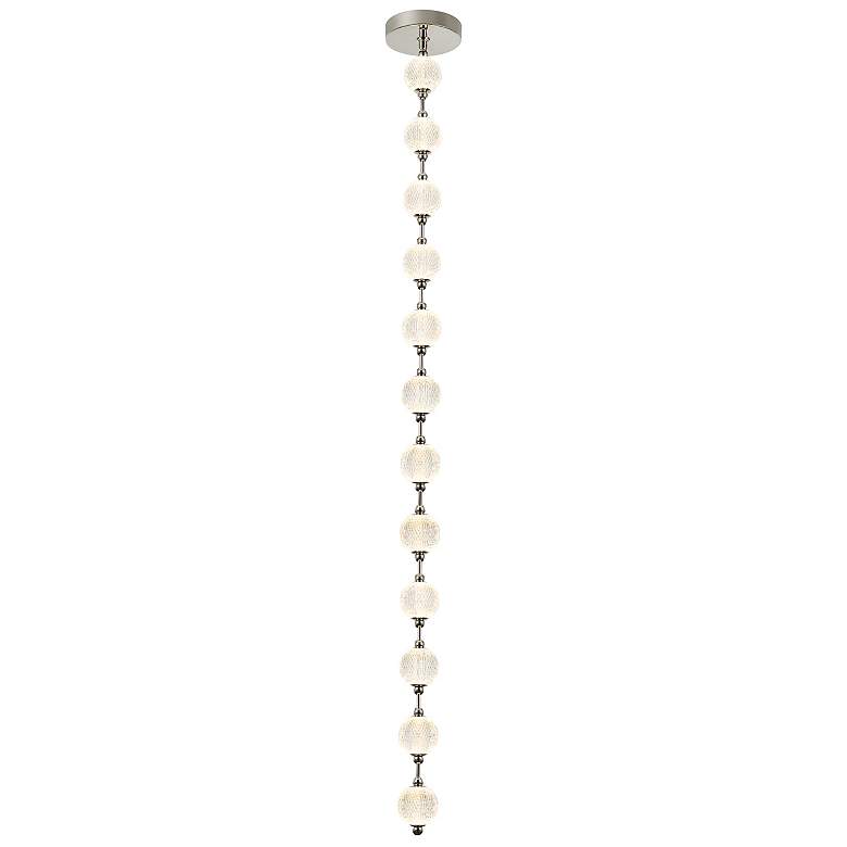 Image 2 Alora Marni LED 12 Head Polished Nickel Pendant more views