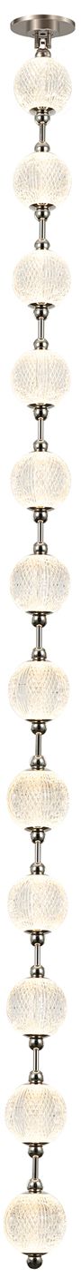 Image 2 Alora Marni LED 12 Head Polished Nickel Pendant more views