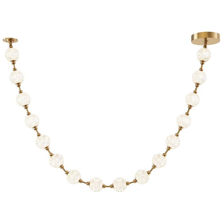 Image 1 Alora Marni LED 16 Head Natural Brass Pendant