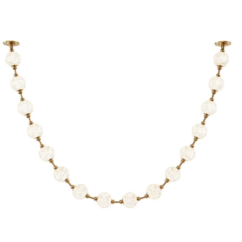 Image 1 Alora Marni LED 16 Head Natural Brass Pendant