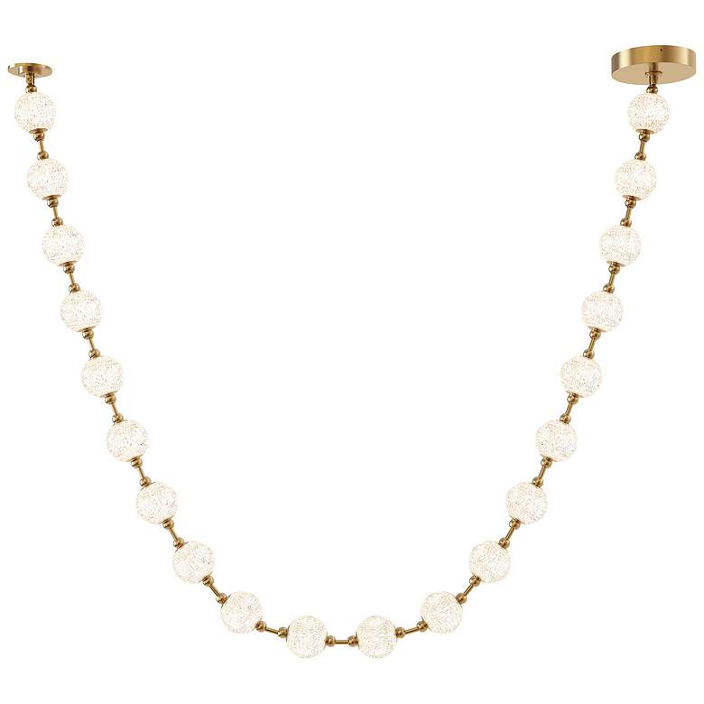 Image 1 Alora Marni LED 20 Head Natural Brass Pendant