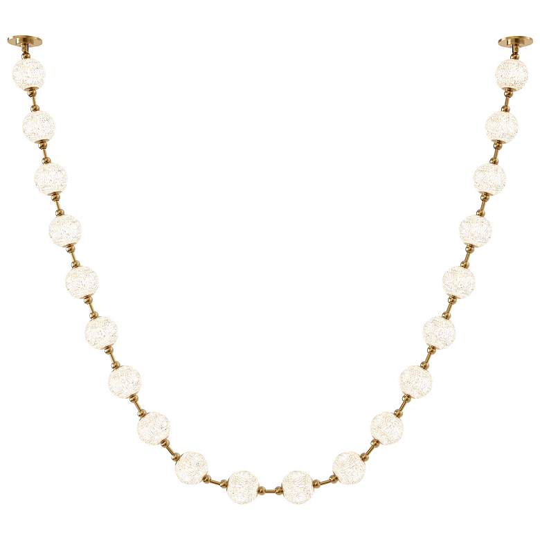 Image 1 Alora Marni LED 20 Head Natural Brass Pendant