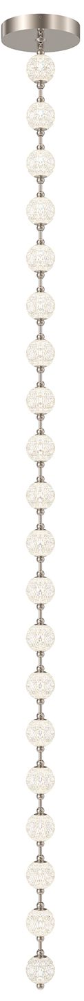 Image 2 Alora Marni LED 20 Head Polished Nickel Pendant more views