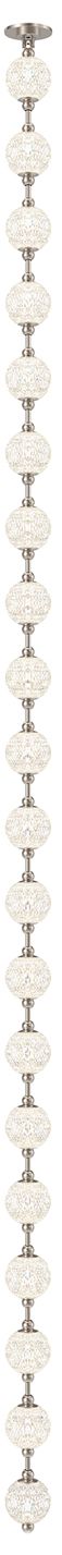 Image 2 Alora Marni LED 20 Head Polished Nickel Pendant more views
