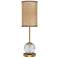 Alora Marni LED 21-in Natural Brass/White Linen LED Table Lamp