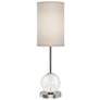 3_Alora Marni LED 21-in Polished Nickel/White Linen LED Table Lamp more views