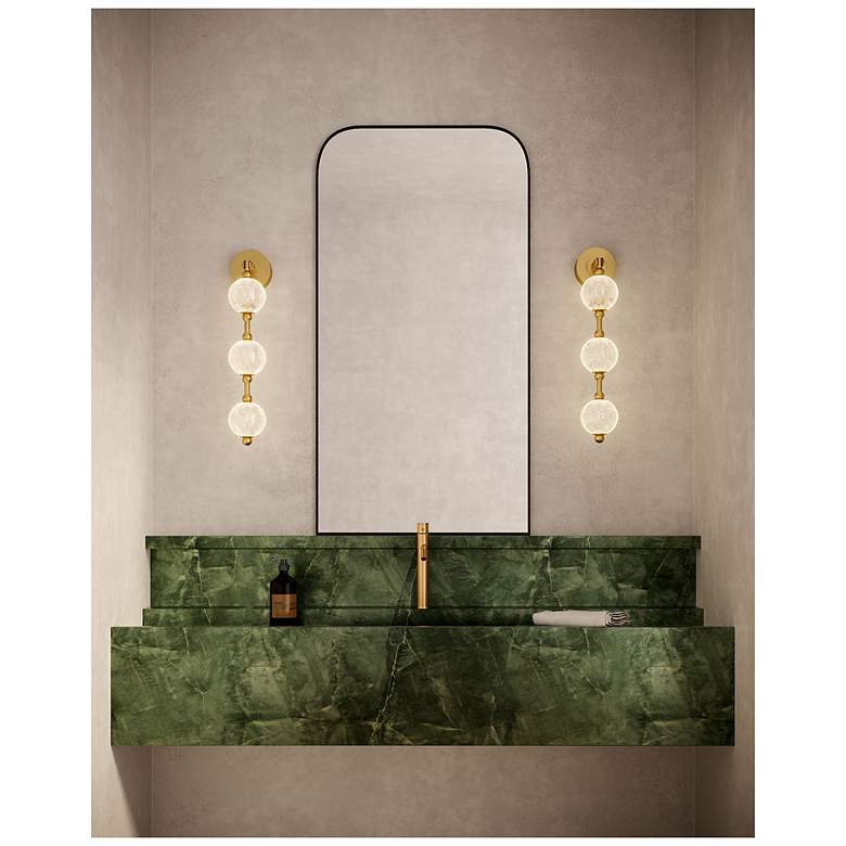 Image 3 Alora Marni LED 23-in Natural Brass Wall Vanity more views