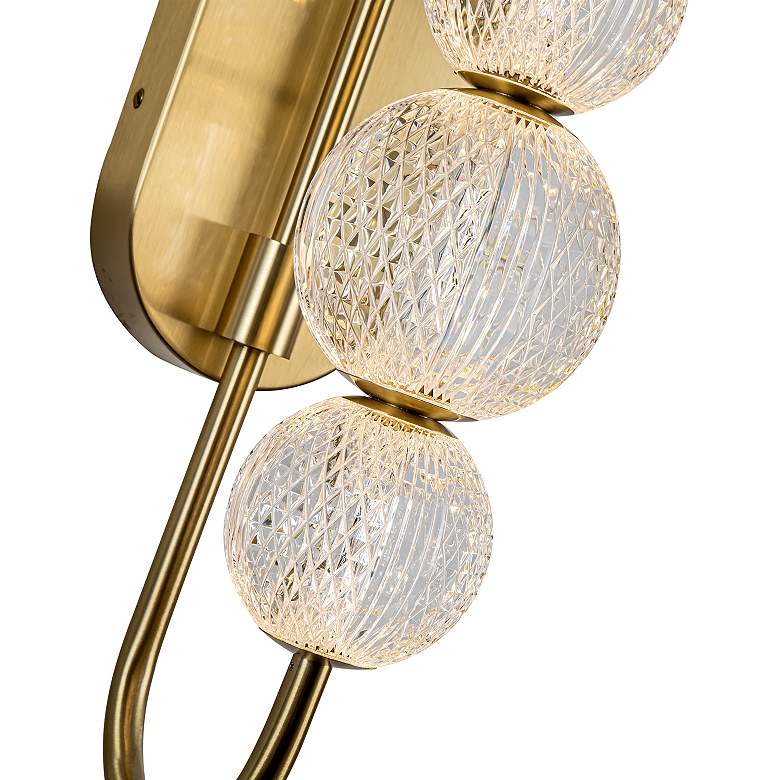 Image 3 Alora Marni LED 28-in Natural Brass Wall Vanity more views