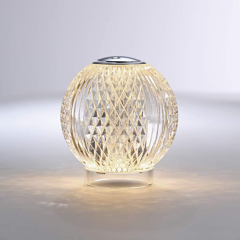 Image 1 Alora Marni LED 3-in Polished Nickel Table Lamp