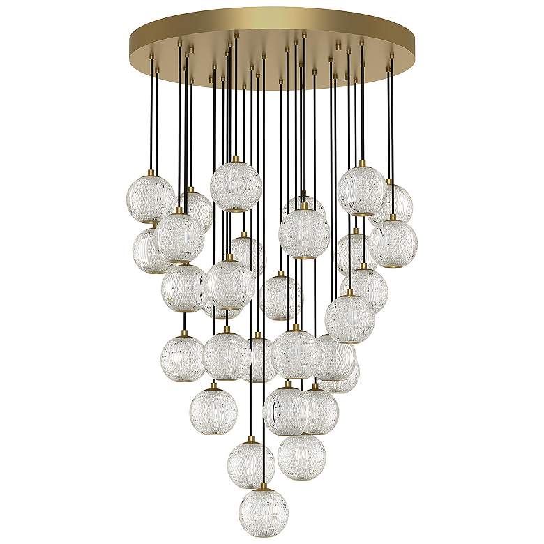 Image 1 Alora Marni LED 30 Head Natural Brass Multi-Pendant