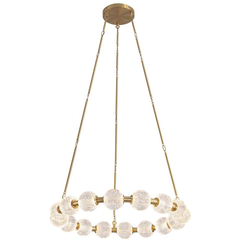 Image 1 Alora Marni LED 32-in Natural Brass LED Chandelier
