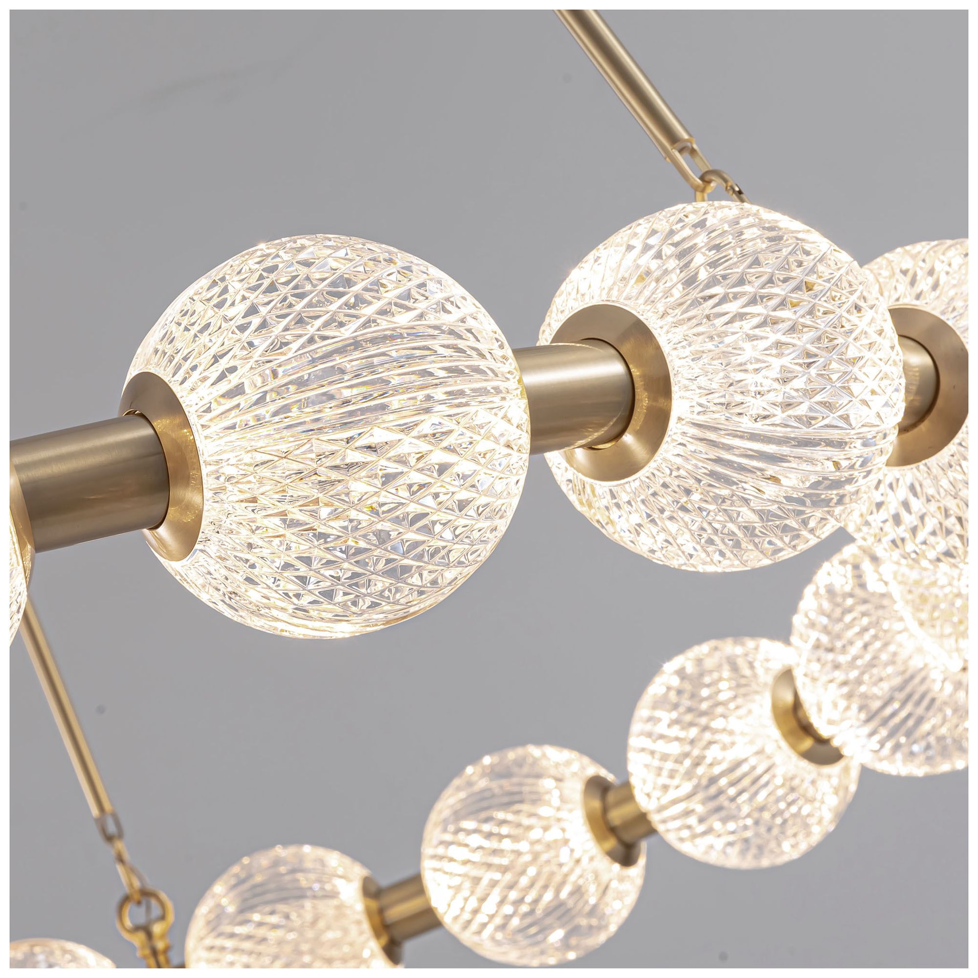 Image 4 Alora Marni LED 32-in Natural Brass LED Chandelier more views
