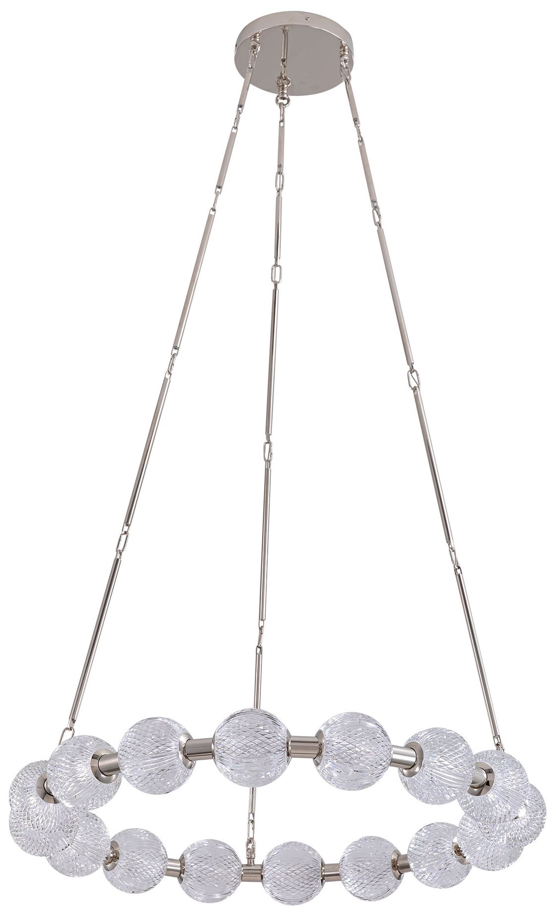 Image 4 Alora Marni LED 32-in Polished Nickel LED Chandelier more views