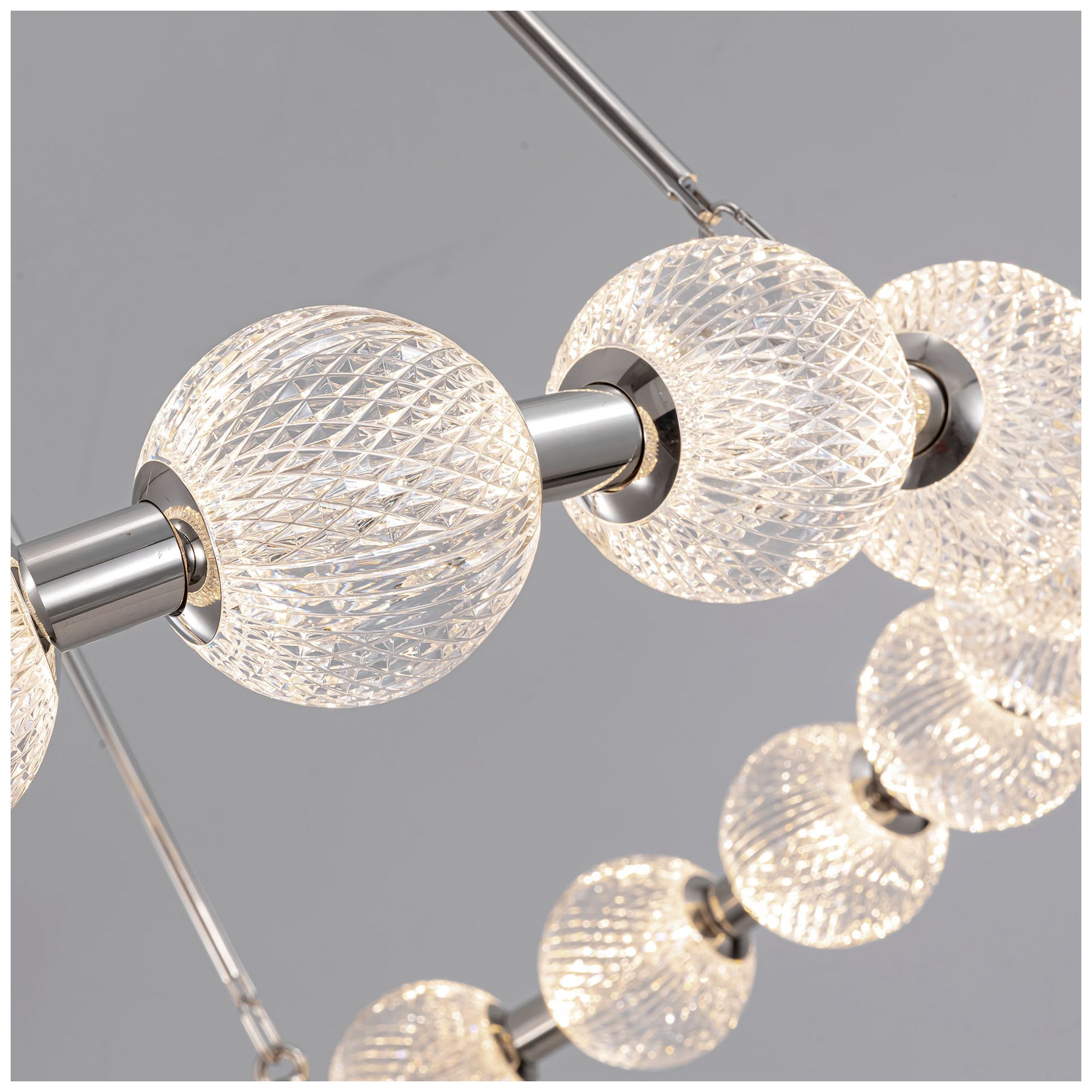 Image 5 Alora Marni LED 32-in Polished Nickel LED Chandelier more views