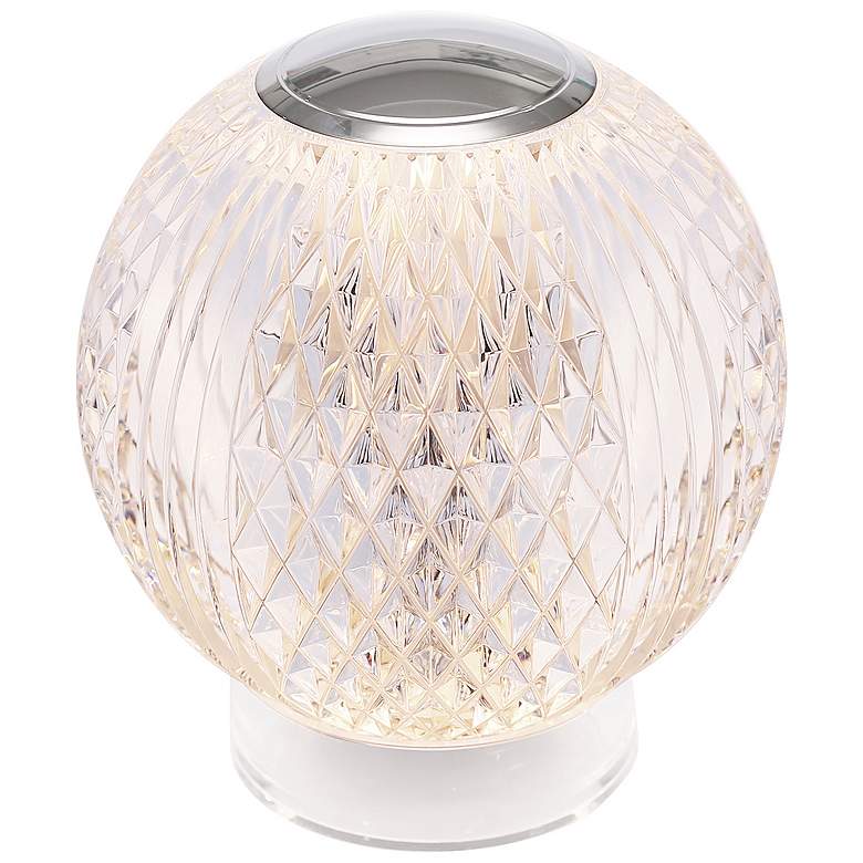 Image 2 Alora Marni LED 4-in Polished Nickel Table Lamp