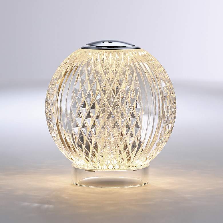 Image 1 Alora Marni LED 4-in Polished Nickel Table Lamp