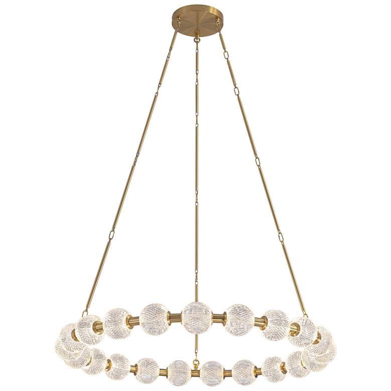Image 1 Alora Marni LED 41-in Natural Brass LED Chandelier