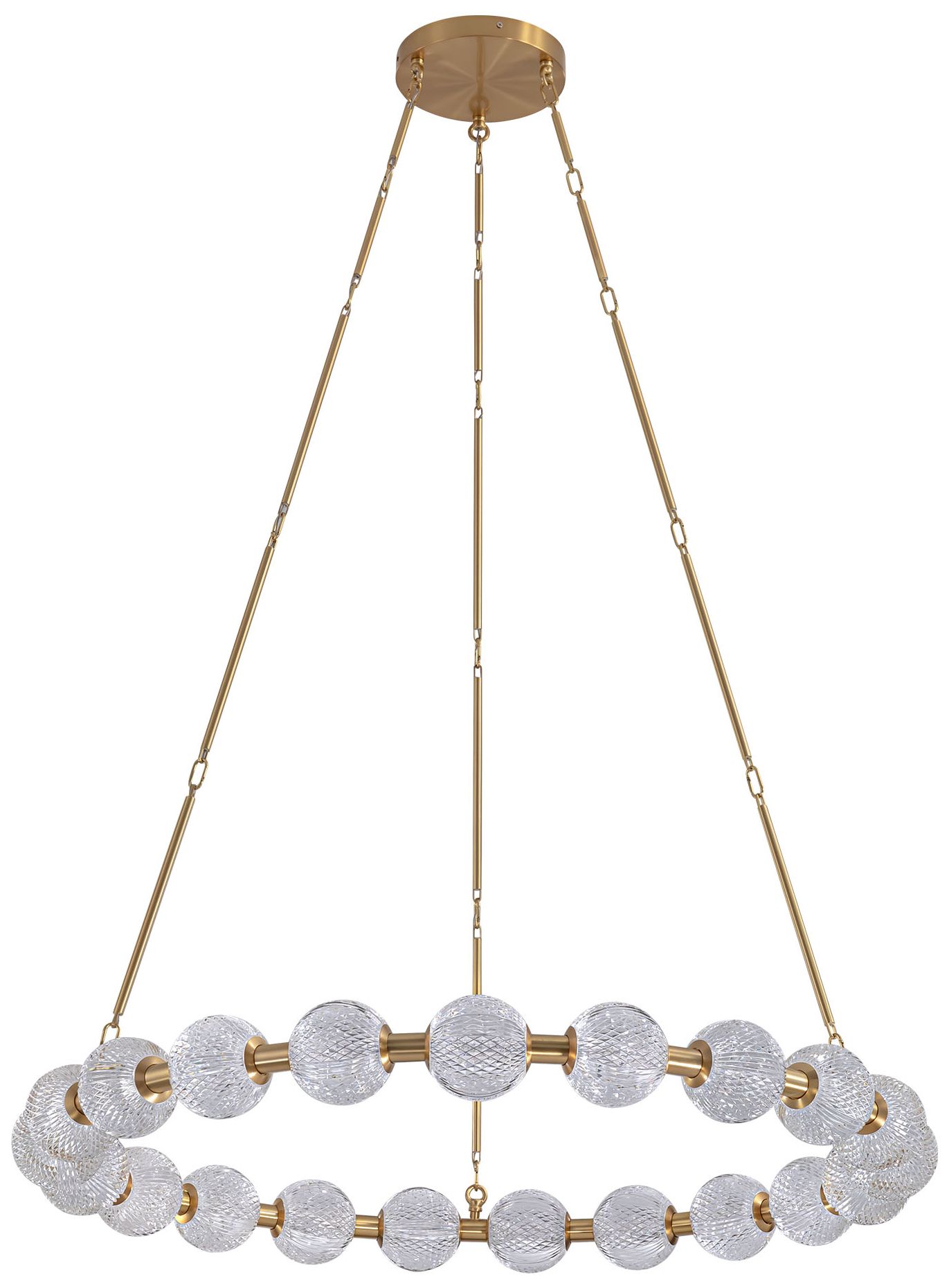 Image 5 Alora Marni LED 41-in Natural Brass LED Chandelier more views