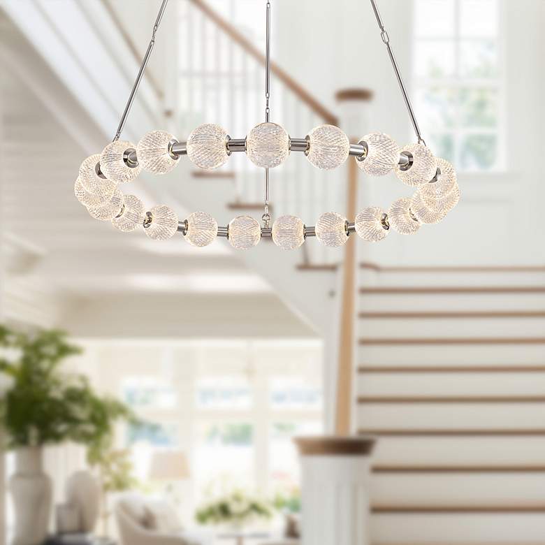 Image 1 Alora Marni LED 41-in Polished Nickel LED Chandelier