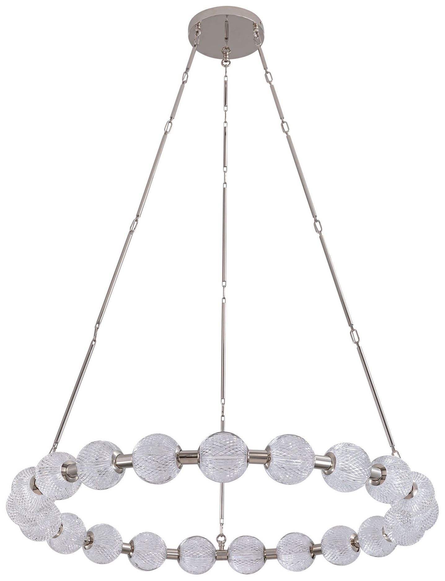Image 3 Alora Marni LED 41-in Polished Nickel LED Chandelier more views