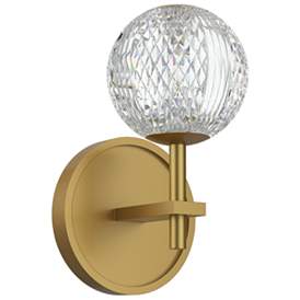 Image1 of Alora Marni LED 5-in Natural Brass Wall Vanity