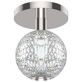 Image1 of Alora Marni LED 5-in Polished Nickel Flush Mount