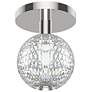 Alora Marni LED 5-in Polished Nickel Flush Mount