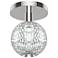 Alora Marni LED 5-in Polished Nickel Flush Mount