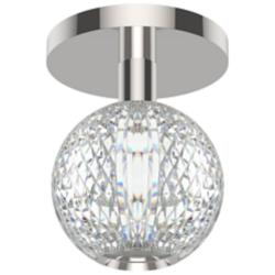 Alora Marni LED 5-in Polished Nickel Flush Mount