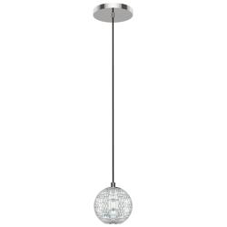Alora Marni LED 5-in Polished Nickel Pendant