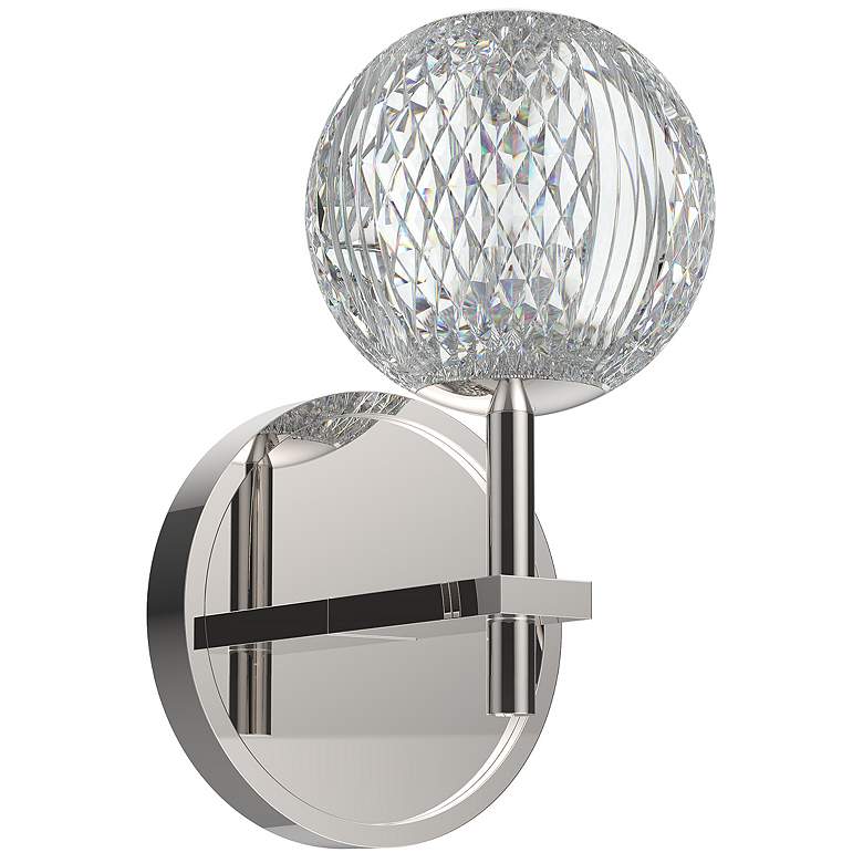 Image 1 Alora Marni LED 5-in Polished Nickel Wall Vanity