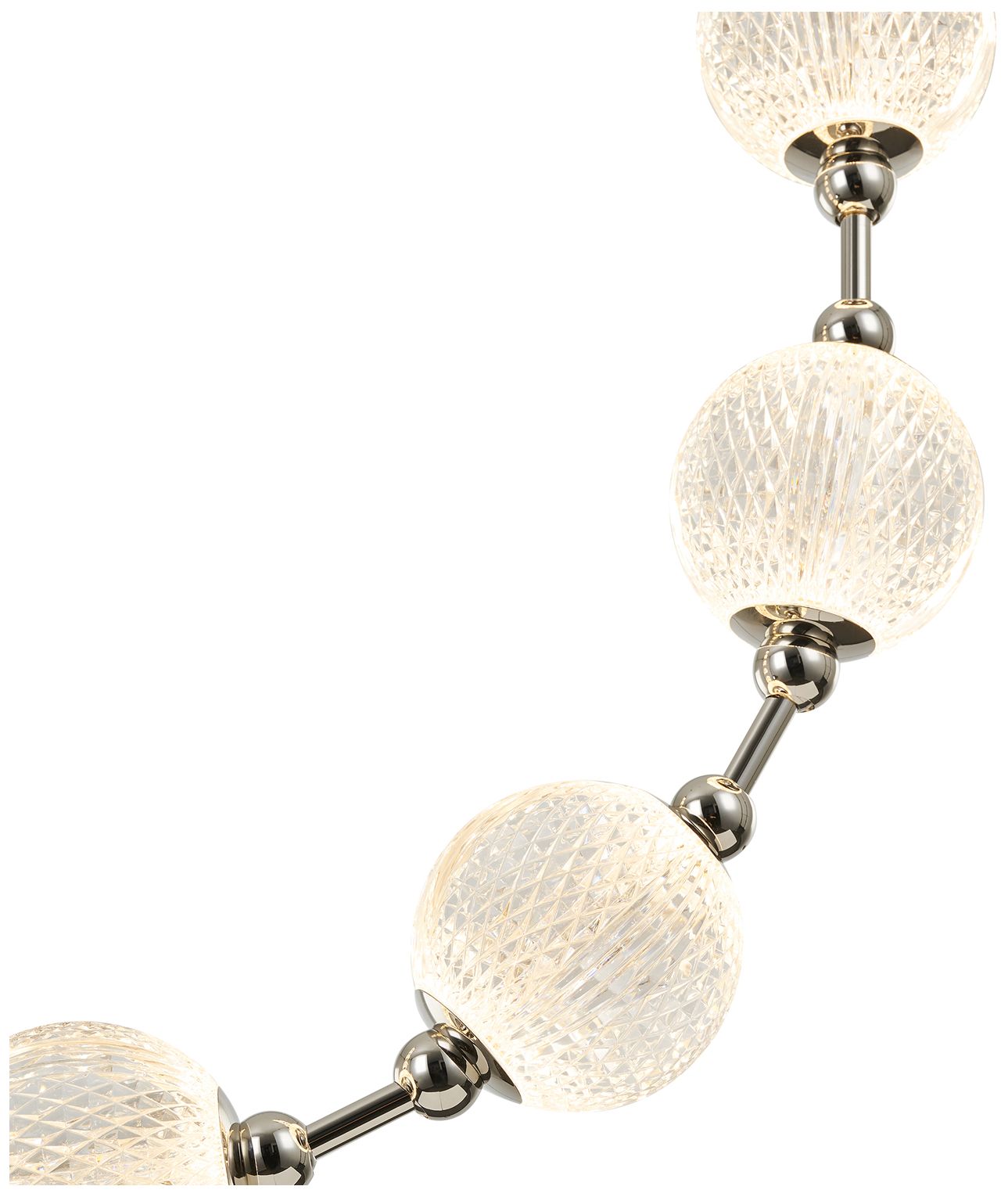 Image 2 Alora Marni LED 8 Head Polished Nickel Pendant more views