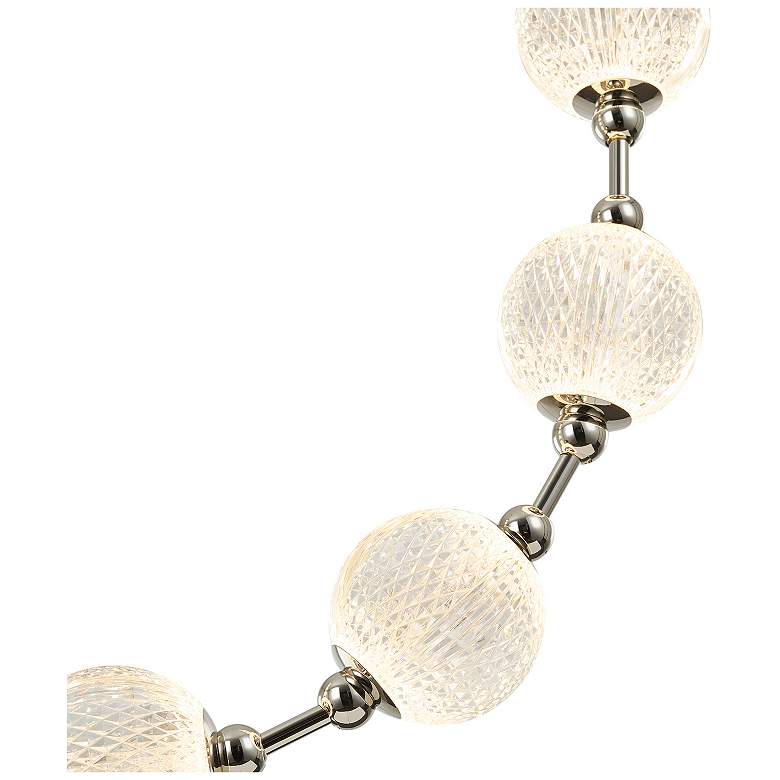 Image 2 Alora Marni LED 8 Head Polished Nickel Pendant more views