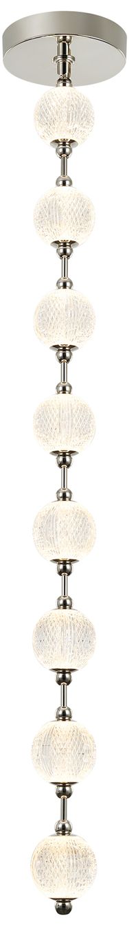 Image 3 Alora Marni LED 8 Head Polished Nickel Pendant more views