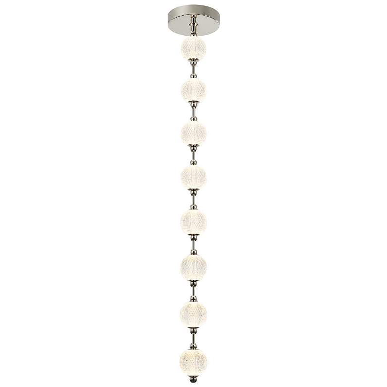Image 3 Alora Marni LED 8 Head Polished Nickel Pendant more views