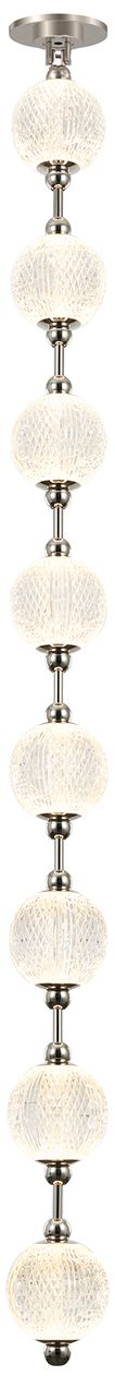 Image 2 Alora Marni LED 8 Head Polished Nickel Pendant more views