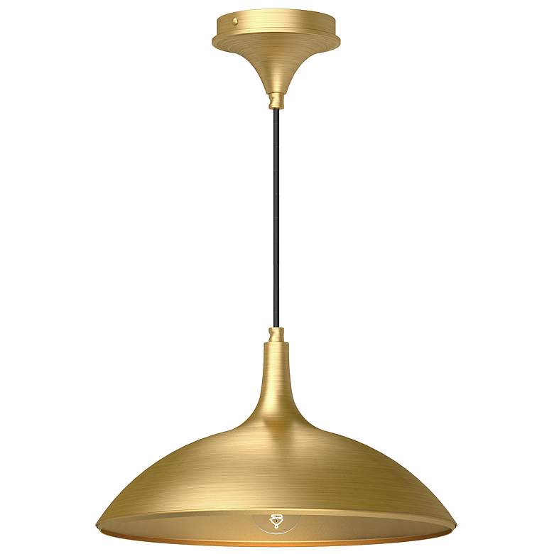 Image 1 Alora Mood Abel E26 14-in Brushed Gold Pendant