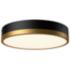 Alora Mood Adelaide LED 11-in Aged Gold/Matte Black Flush Mount